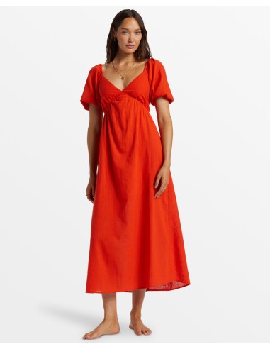 Billabong Love Fade Dress-Sunset Red du meilleur 