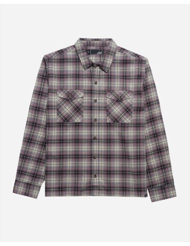 Lost Agitator Flannel L/S Shirt-Mauve pas chere