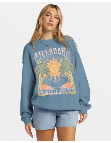 Billabong Ride In Sweatshirt-Blue Shadow l'évolution des habitudes 