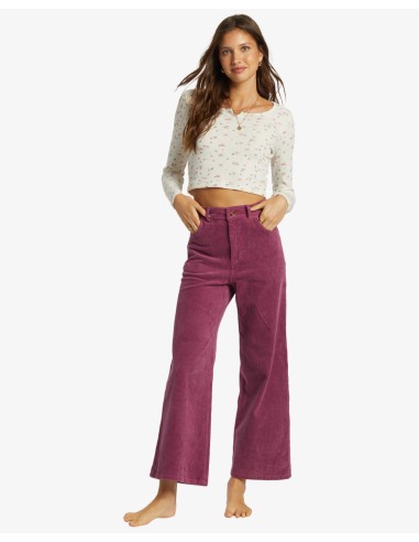 Billabong Be Free Cord Pants-Blackberry les ctes