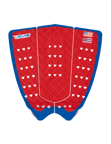 VEIA JJF Round Tail Pro Traction Pad-USA Red/Blue en ligne des produits 