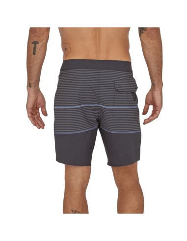 Patagonia Hydropeak 18 in Boardshorts-Olivas Stripe: Ink Black le concept de la Pate a emporter 