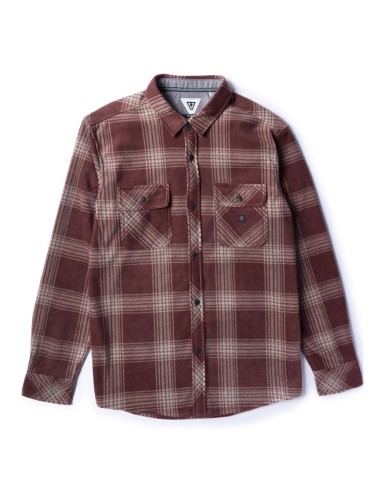 Vissla Eco-zy Polar Flannel L/S Shirt-Fired Brick plus qu'un jeu 