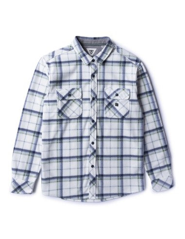 Vissla Eco-zy Polar Flannel L/S Shirt-Vintage White le concept de la Pate a emporter 