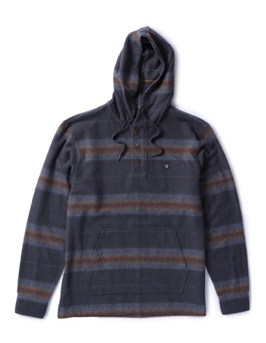 Vissla Descanso Hooded Popover L/S Shirt-Phantom Economisez 