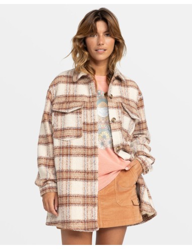 Roxy Check The Swell IIII L/S Shirt-Parchement Paradise Plaid paiement sécurisé