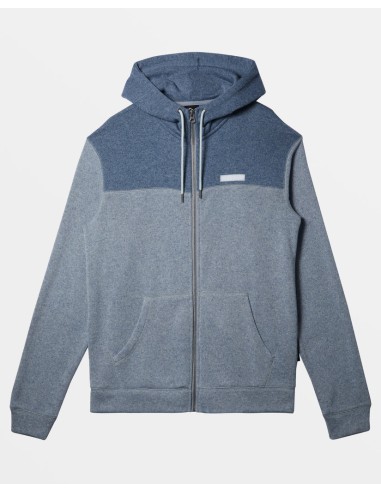 Quiksilver Keller Block Zip Hooded Sweatshirt-Ice Flow Heather pas cher