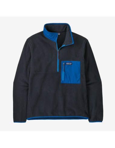 Patagonia Microdini 1/2 Zip P/O Jacket-Pitch Blue w/Endless Blue basket pas cher