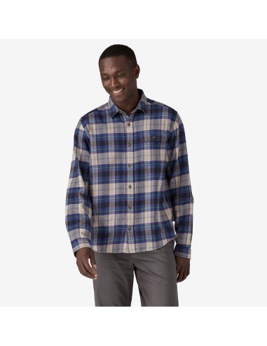 Patagonia LW Fjord Flannel L/S Shirt-Spotter: Endless Blue en ligne des produits 