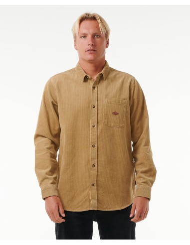 Rip Curl Classic Surf Cord L/S Shirt-Dark Khaki le des métaux précieux