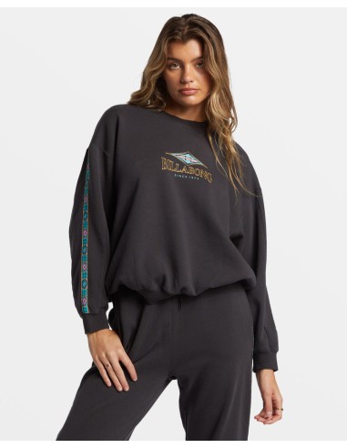 Billabong Swipe Right Kendal Crew Sweatshirt-Black Sands Toutes les collections ici