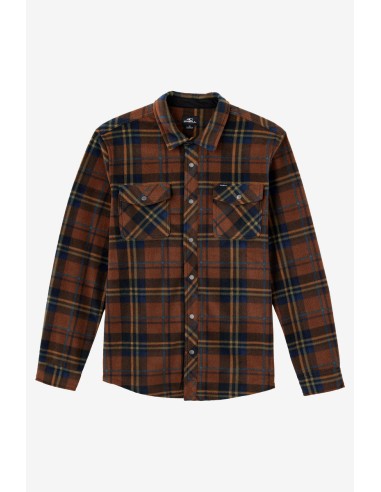 O'Neill Glacier Plaid Superfleece L/S Shirt-Carafe solde