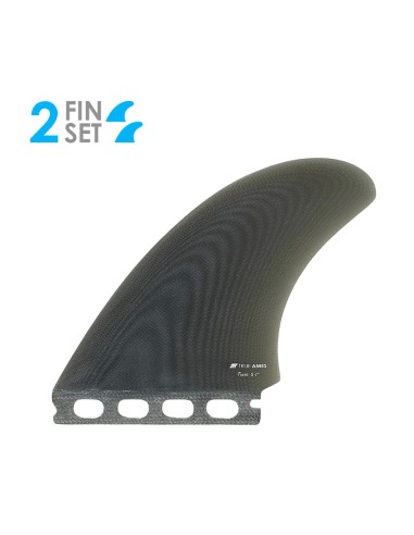 True Ames High Pro Futures Fiberglass Twin Fin Set-Smoke Paris Déstockage Promo