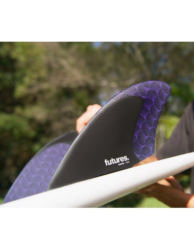 Futures Rasta Keel HC Twin Fin Set-Black/Purple suggérées chez