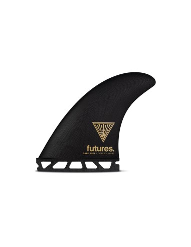 Futures Dark Arts Control Series Tri Fin Set-Black/Gold-Large le concept de la Pate a emporter 