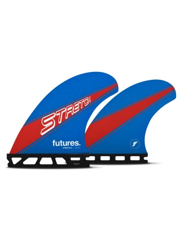 Futures Stretch Quad Honeycomb Quad Fin Set-Blue/Red-Medium 2023