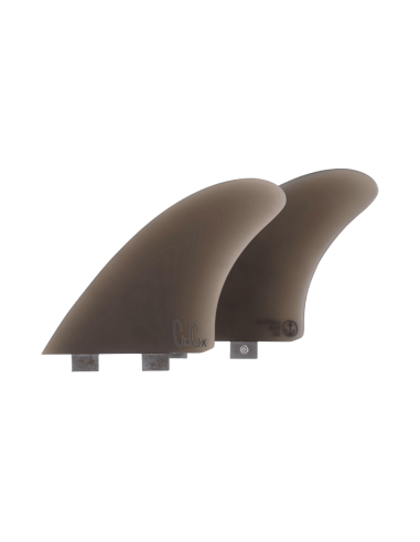 Captain Fin Christenson FCS Twin Fin Set-Smoke en stock