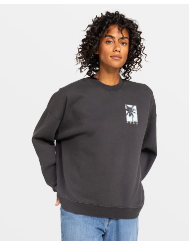 Roxy Lineup Oversized Crew C Sweatshirt-Phantom de pas cher