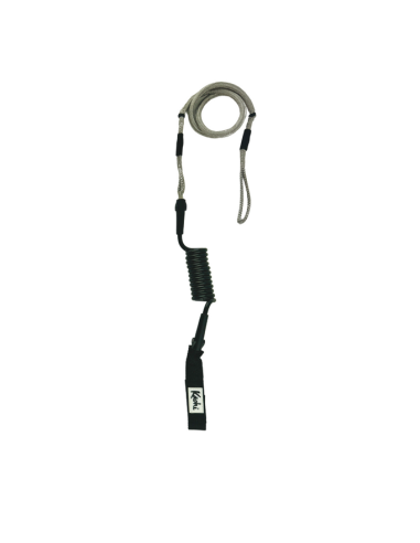 Kaohi Inviz Hybrid Leash w/ Hook & Loop-Black-4' x 7mm basket pas cher