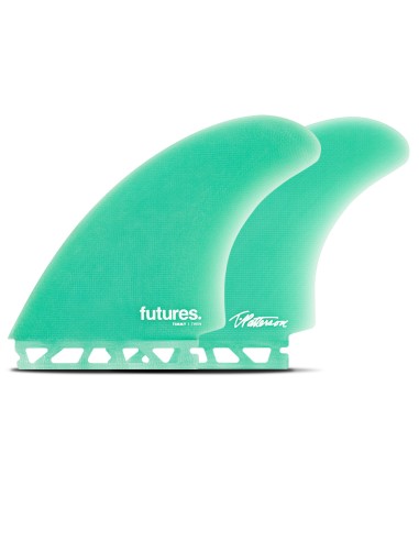 Futures Timmy Fiberglass Twin Fin Set-Teal soldes